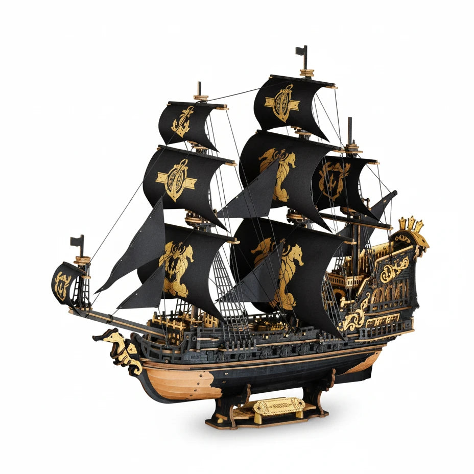 The Seahorse Barque - 3D Holzbausatz