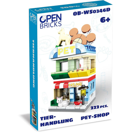 Open Bricks Tierhandlung Bausatz mit 222 Teilen