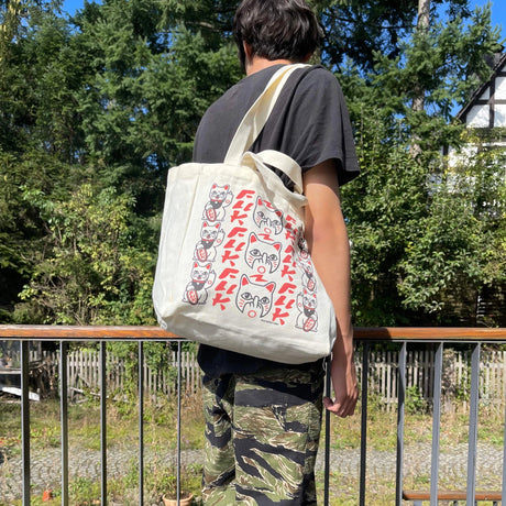 Tote Bag „Fuck you - Maneki Neko“ - Tasche