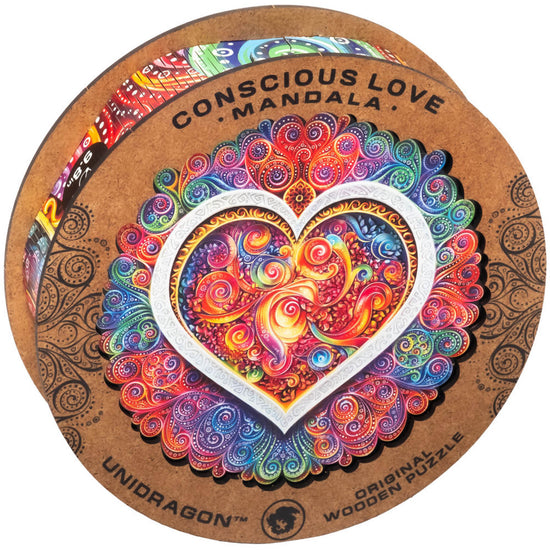 Unidragon - Mandala Councious Love (200 pièces) - puzzle en bois