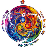 Mandala Spirale Incarnation (200 pièces) - puzzle en bois