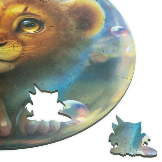 Unidragon - Bubblezz Lion (30 pièces) - puzzle en bois pour enfants