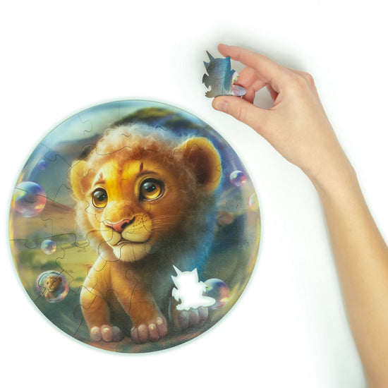 Unidragon - Bubblezz Lion (30 pièces) - puzzle en bois pour enfants