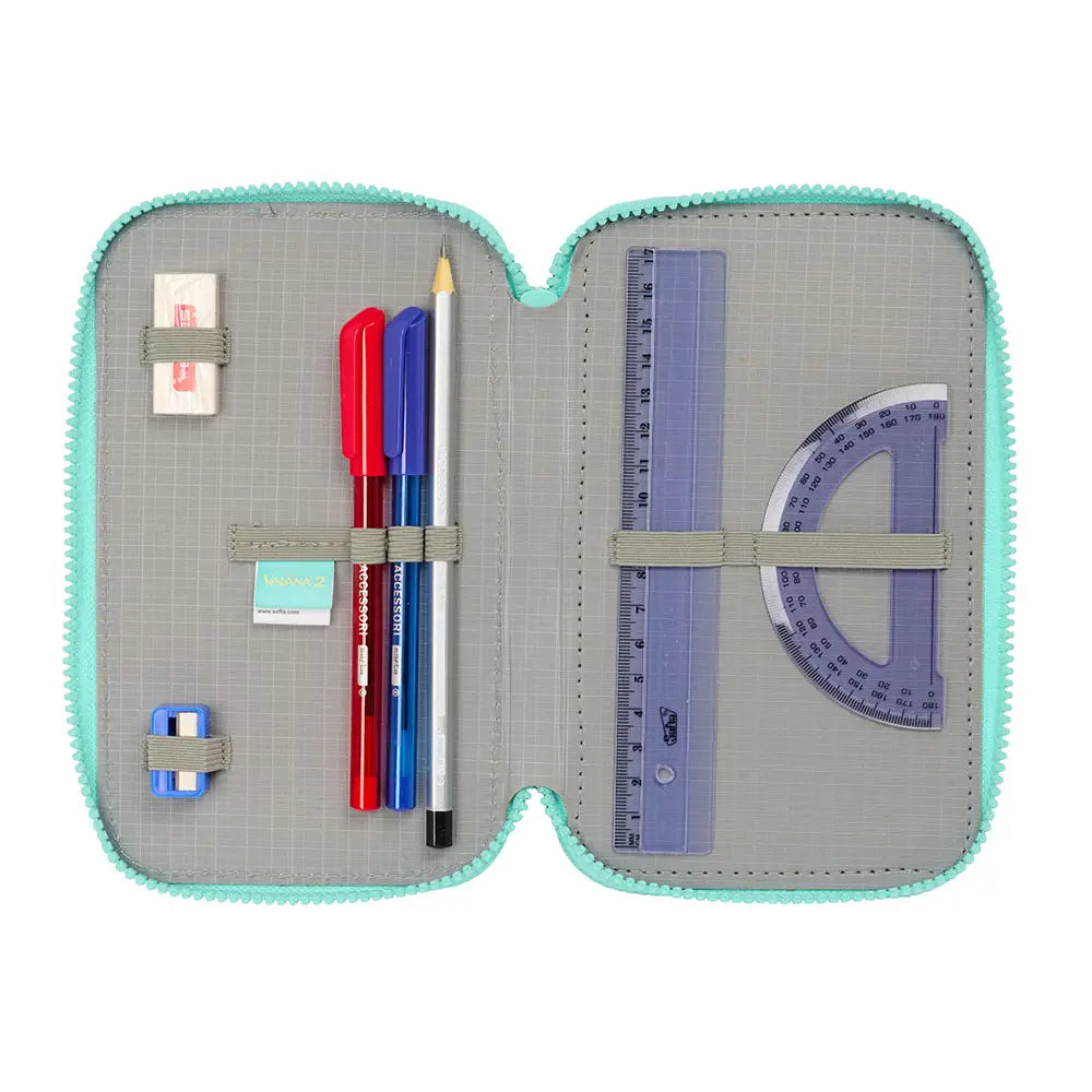 Vaiana - Etui inkl. Stifte, Spitzer, Lineal und Radiergummi (37 Teile)
