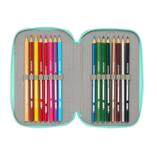 Safta - Vaiana - Etui inkl. Stifte, Spitzer, Lineal und Radiergummi (37 Teile)