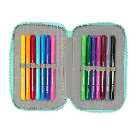 Vaiana - Etui inkl. Stifte, Spitzer, Lineal und Radiergummi (37 Teile)