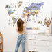 Enjoy The Wood - Carte du monde 2D pour enfants en bois - décoration murale