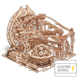 Galaxy Kugelbahn - 3D Holzbausatz (Elektrisch) - derdealer.ch