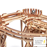 Galaxy Kugelbahn - 3D Holzbausatz (Elektrisch) - derdealer.ch
