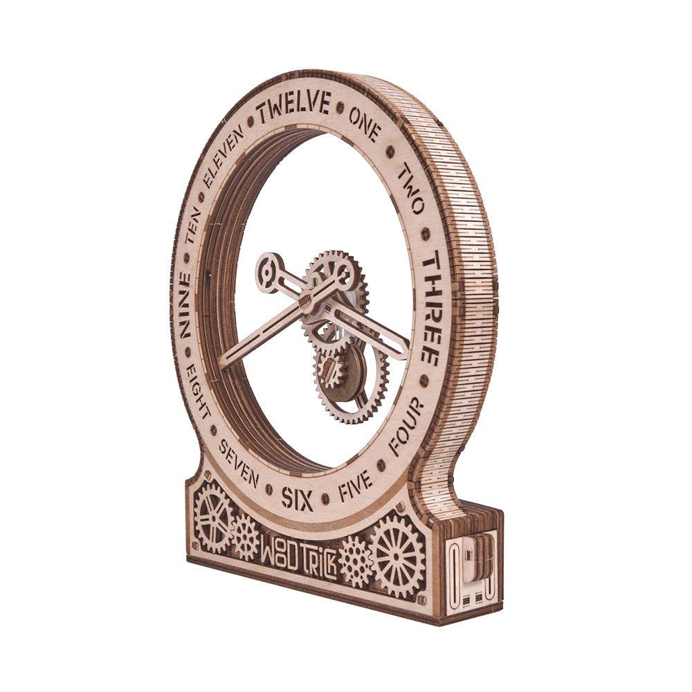 Kinetic Clock: Modern - 3D Holzbausatz (Elektrisch) - derdealer.ch