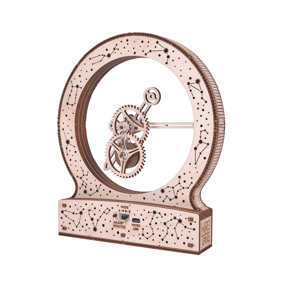 Kinetic Clock: Zodiac / Sternzeichen - 3D Holzbausatz (Elektrisch) - derdealer.ch