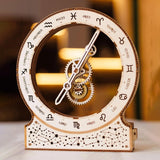 Kinetic Clock: Zodiac / Sternzeichen - 3D Holzbausatz (Elektrisch) - derdealer.ch