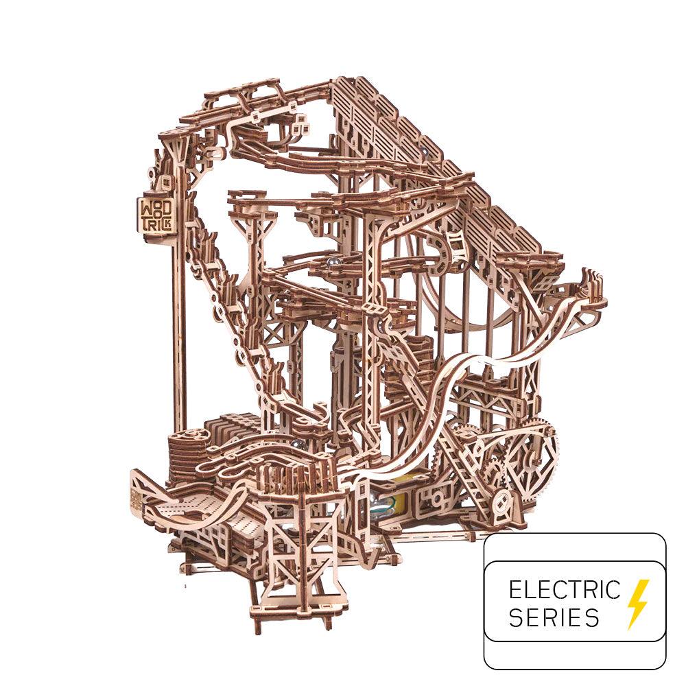 Spiral Kugelbahn - 3D Holzbausatz (Elektrisch) - derdealer.ch