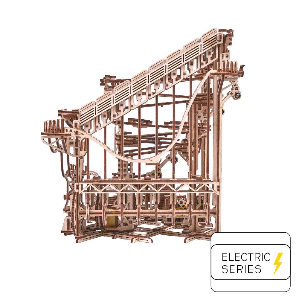 Spiral Kugelbahn - 3D Holzbausatz (Elektrisch) - derdealer.ch
