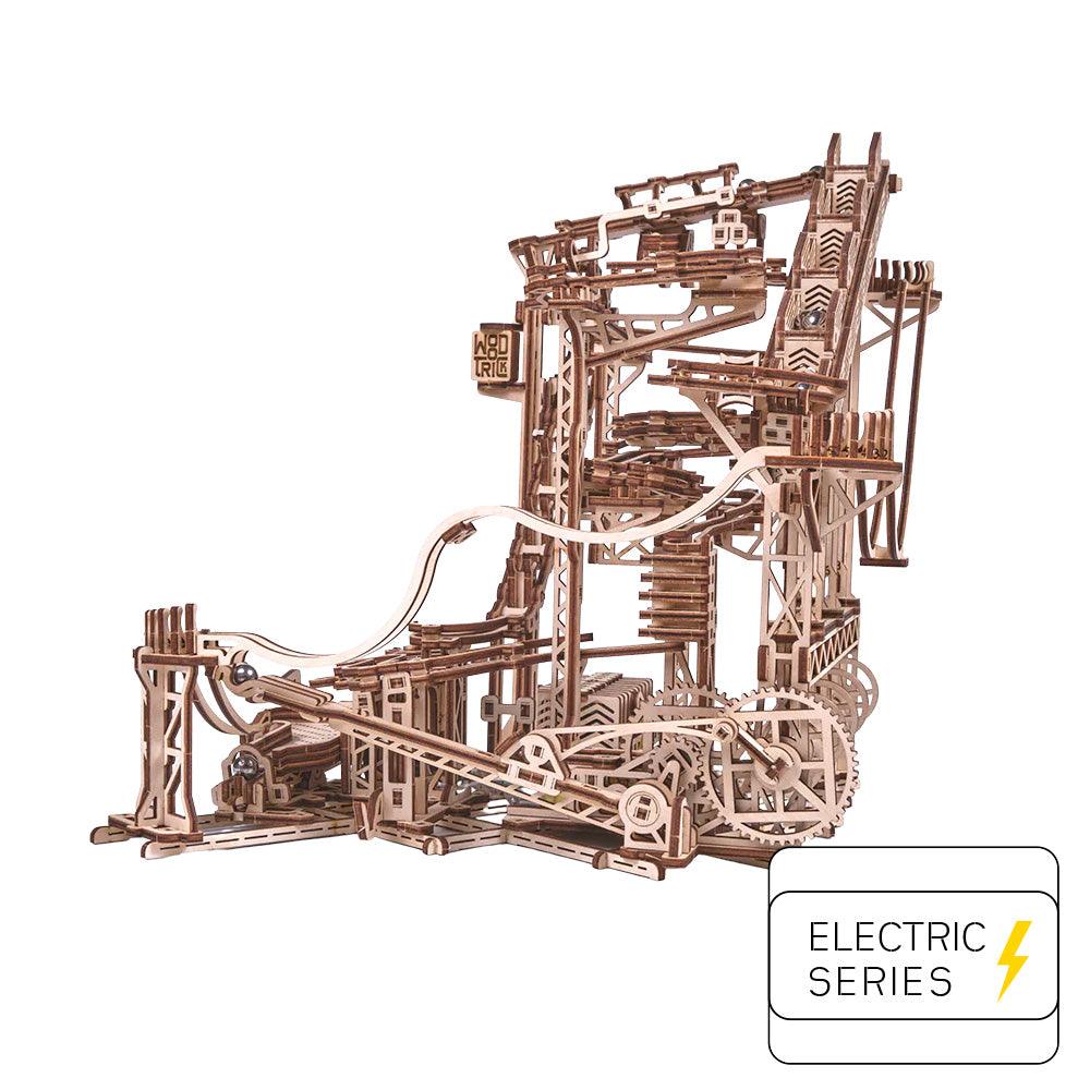 Spiral Kugelbahn - 3D Holzbausatz (Elektrisch) - derdealer.ch