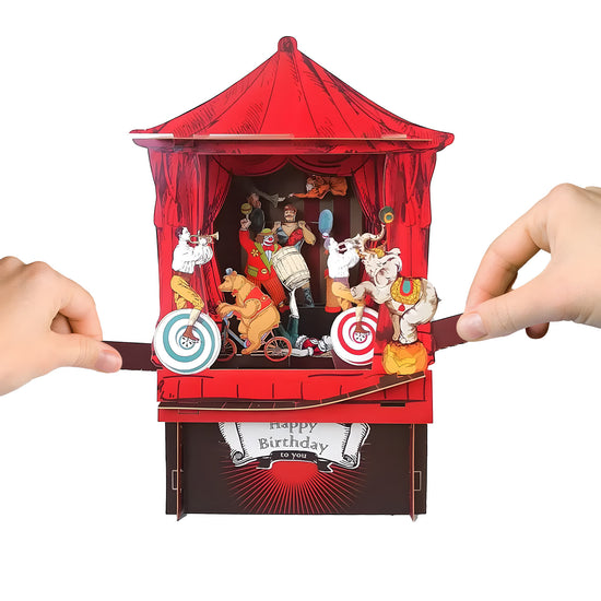 Alljoy Design - Zirkus - 3D Pop-Up Geburtstagskarte