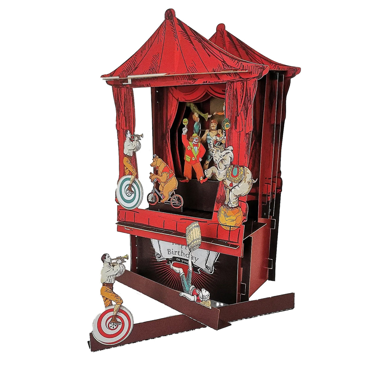 Zirkus - 3D Pop-Up Geburtstagskarte