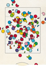 Herz Konfetti - Liebeskarte