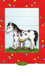 Pippi Langstrumpf - Grusskarte