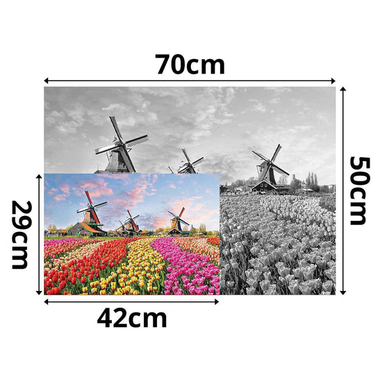 Kleinstes Puzzle 1000 Teile Holland Windmühlen 
