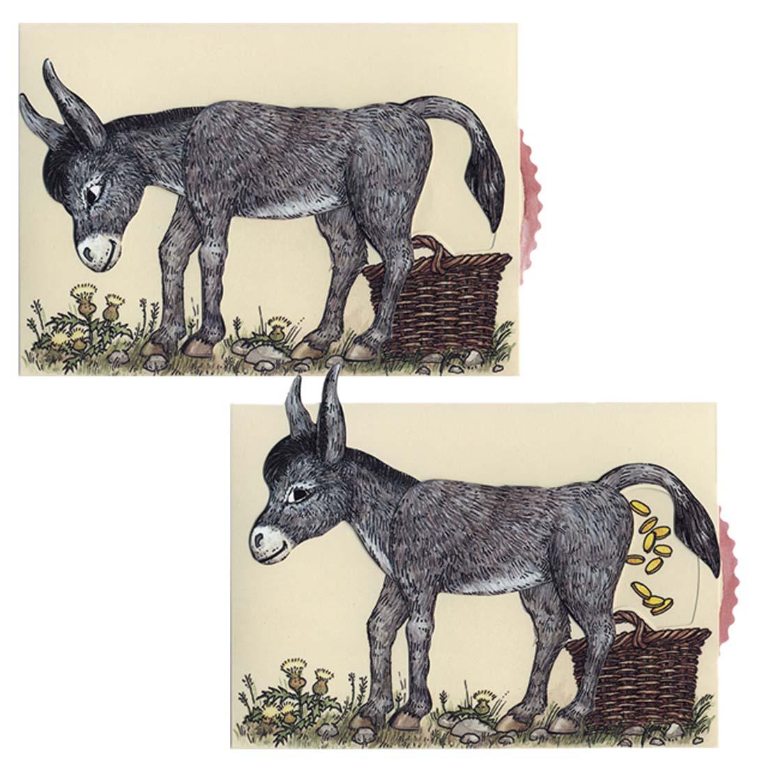 Goldesel - Grusskarte - derdealer.ch