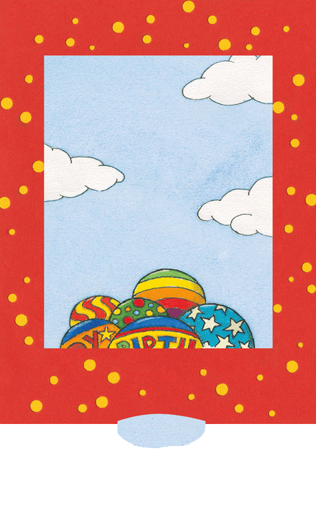 Luftballons - Geburtstagskarte - derdealer.ch