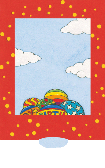 Luftballons - Geburtstagskarte - derdealer.ch 