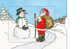 Schneehase - Weihnachtskarte - derdealer.ch