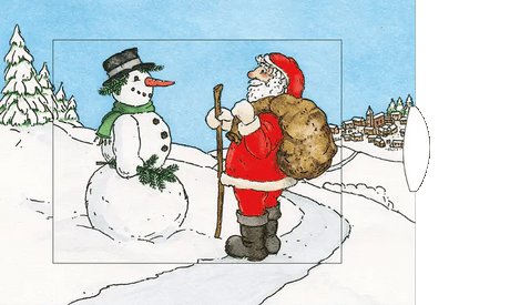 Schneehase - Weihnachtskarte - derdealer.ch