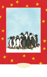 Weihnachtspinguine - Weihnachtskarte - derdealer.ch