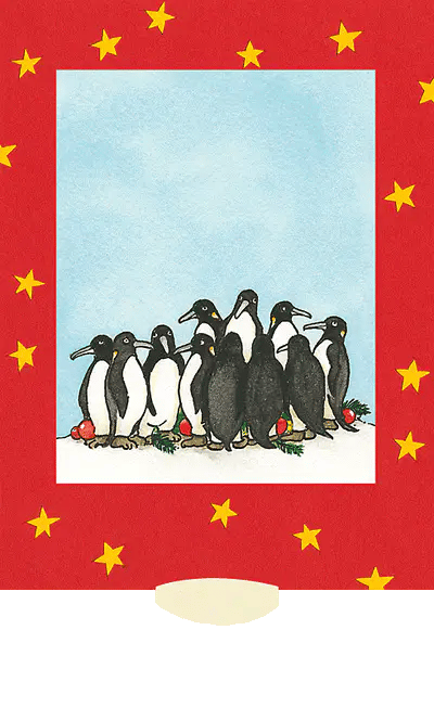 Weihnachtspinguine - Weihnachtskarte - derdealer.ch