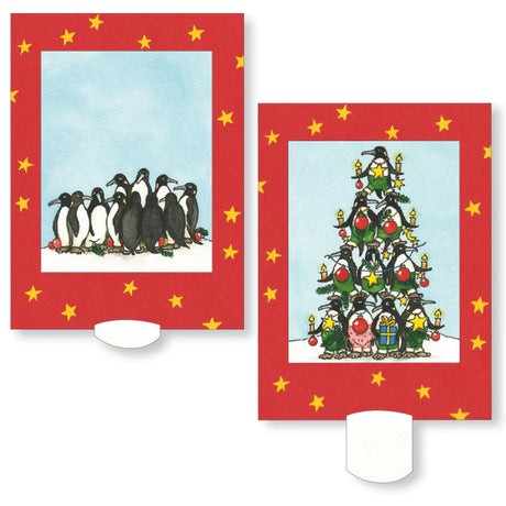Weihnachtspinguine - Weihnachtskarte - derdealer.ch