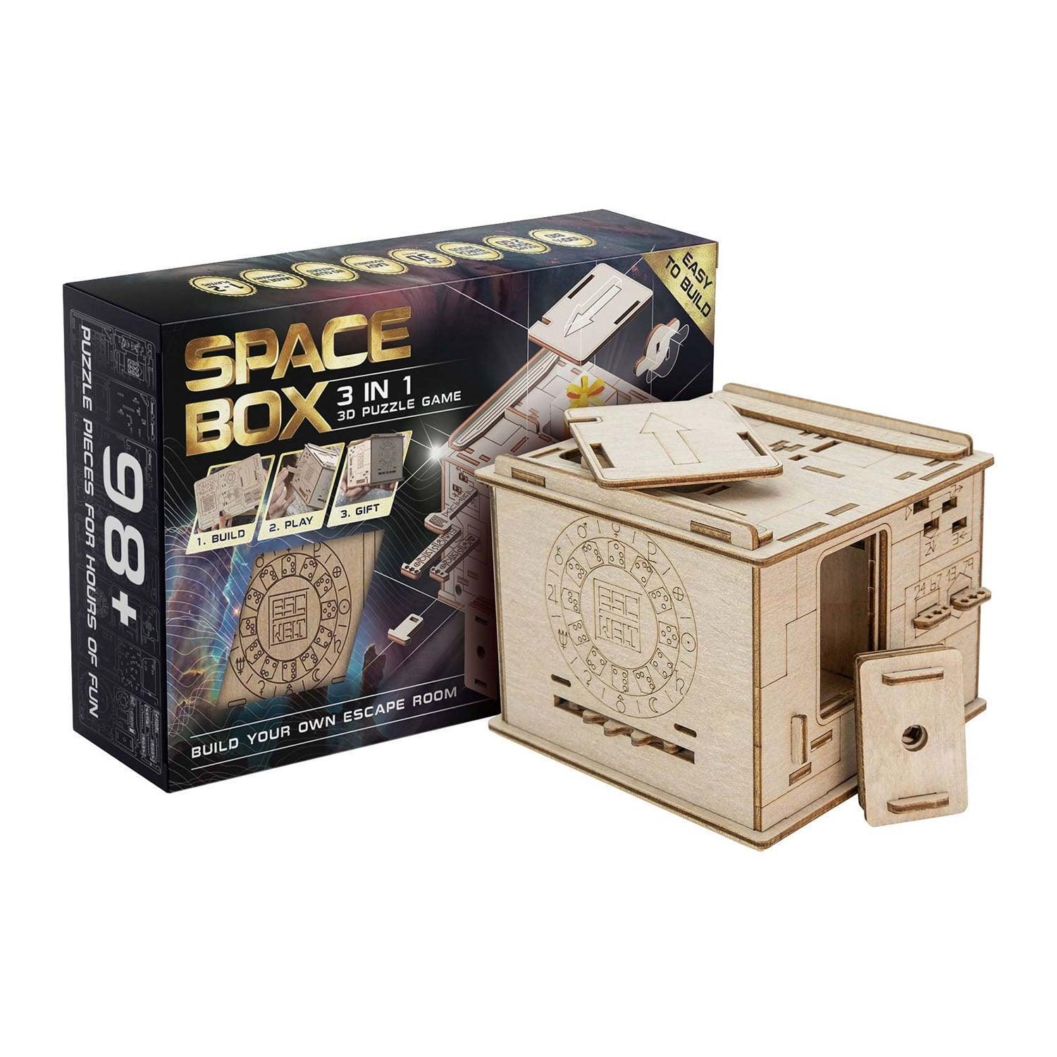 Knobelbox Bausatz | Space Box 👨‍🚀 - Rätsel-Geschenkbox