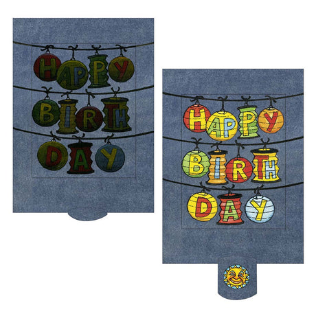 Geburtstagskarte Lampions