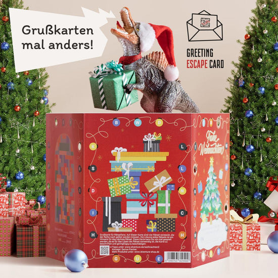 Frohe Weihnachten 22 - Rätsel-/Escape Grusskarte - derdealer.ch 