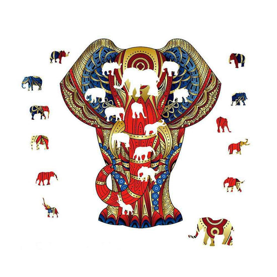Elefant - Mandala Puzzle (120 Teile) - derdealer.ch 