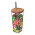 Liquid Cube Thumbler Trinkbrecher mit Strohhalm Pink Jungle 42872188633316