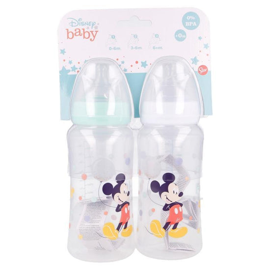Babyflasche 360 ml 2er Set - Mickey Mouse - derdealer.ch 
