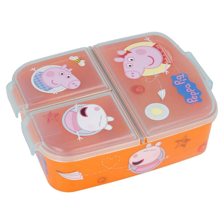 Peppa Pig Peppa, Schorsch und Luzie - Lunchbox mit Fächern - derdealer.ch