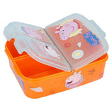 Peppa Pig Peppa, Schorsch und Luzie - Lunchbox mit Fächern - derdealer.ch