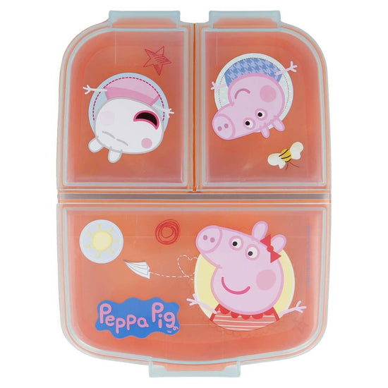 Peppa Pig Peppa, Schorsch und Luzie - Lunchbox mit Fächern - derdealer.ch 