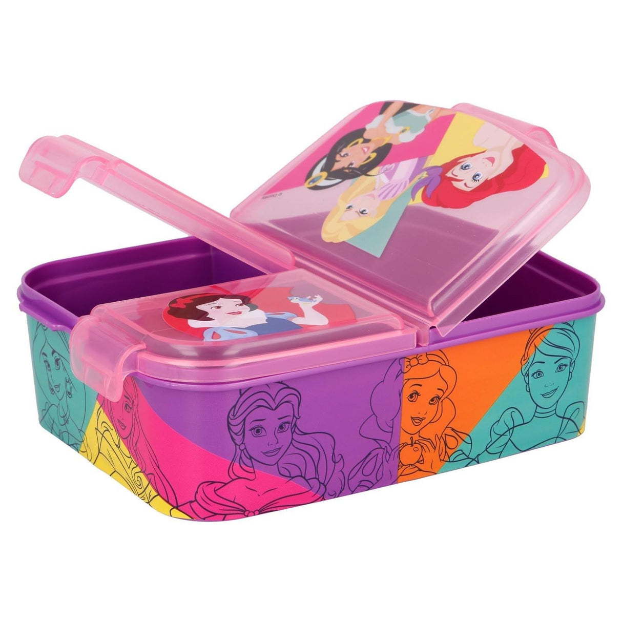 Prinzessinnen Versammlung - Lunchbox mit Fächern - derdealer.ch