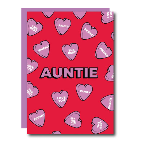 Auntie Herzen - Grusskarte - derdealer.ch