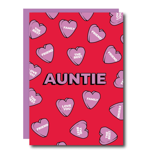 Auntie Herzen - Grusskarte - derdealer.ch 