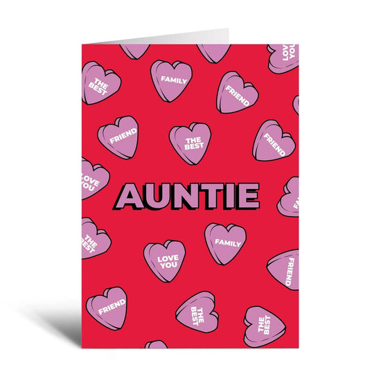 Auntie Herzen - Grusskarte - derdealer.ch 