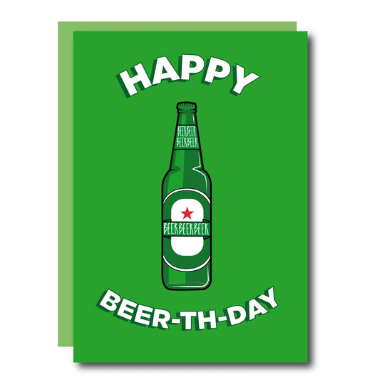 Happy Beersday - Geburtstagskarte - derdealer.ch 