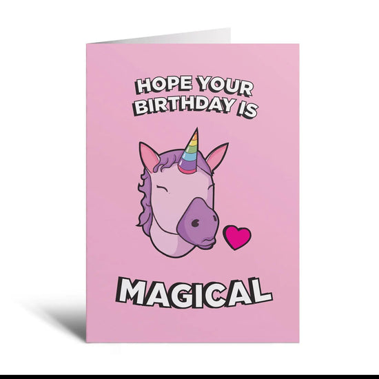 Magic Unicorn - Geburtstagskarte - derdealer.ch 