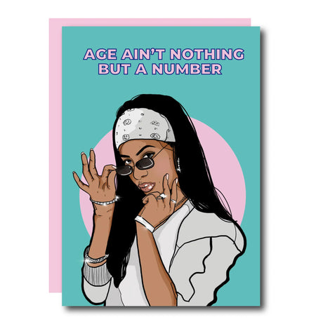 Nothing But A Number - Geburtstagskarte - derdealer.ch