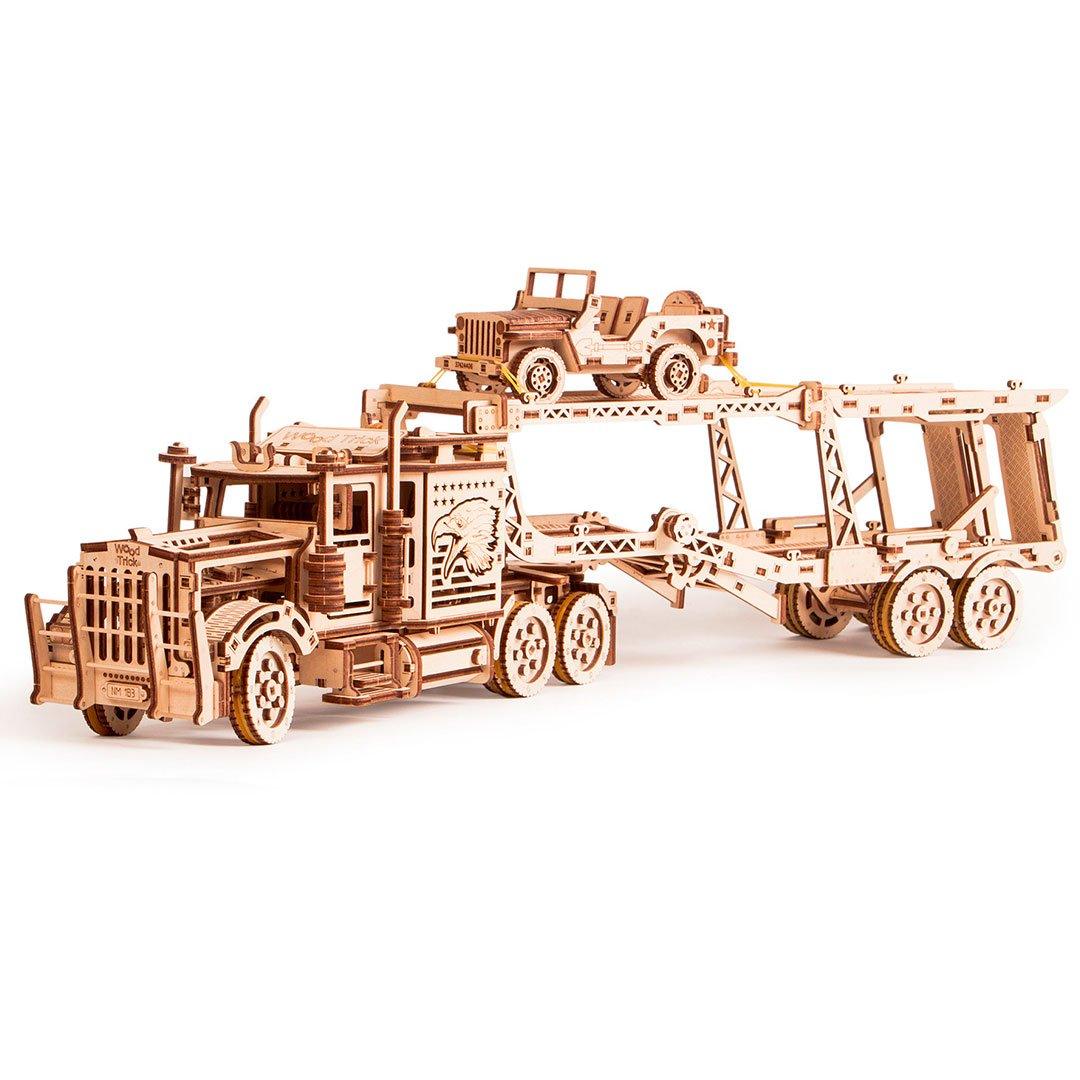 LKW - Sattelschlepper - 3D Holzbausatz - derdealer.ch
