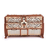 Schatzkiste mit Swarovski®- Schmuck - 3D Holzbausatz - derdealer.ch